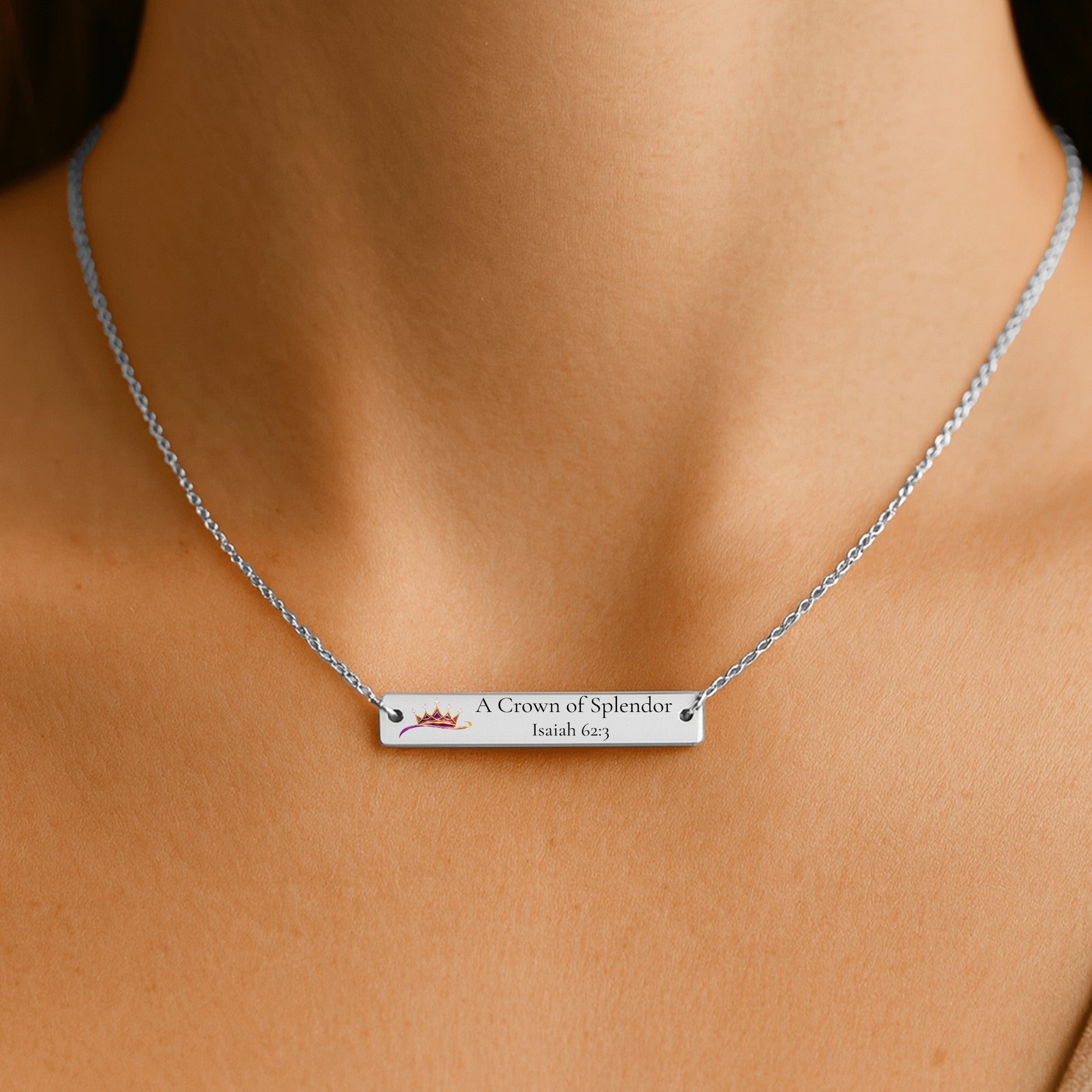 A Crown Of Splendor Horizontal Bar Necklace