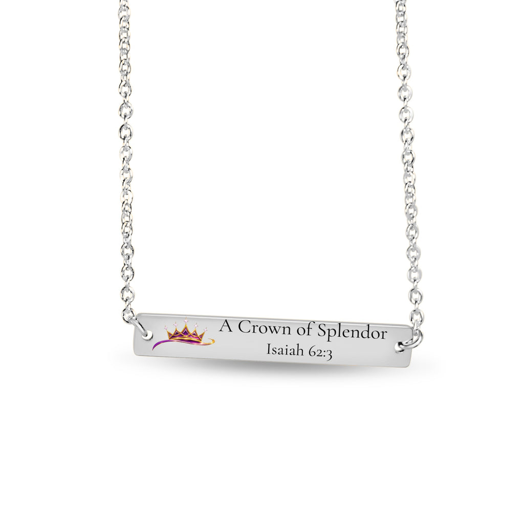 A Crown Of Splendor Horizontal Bar Necklace