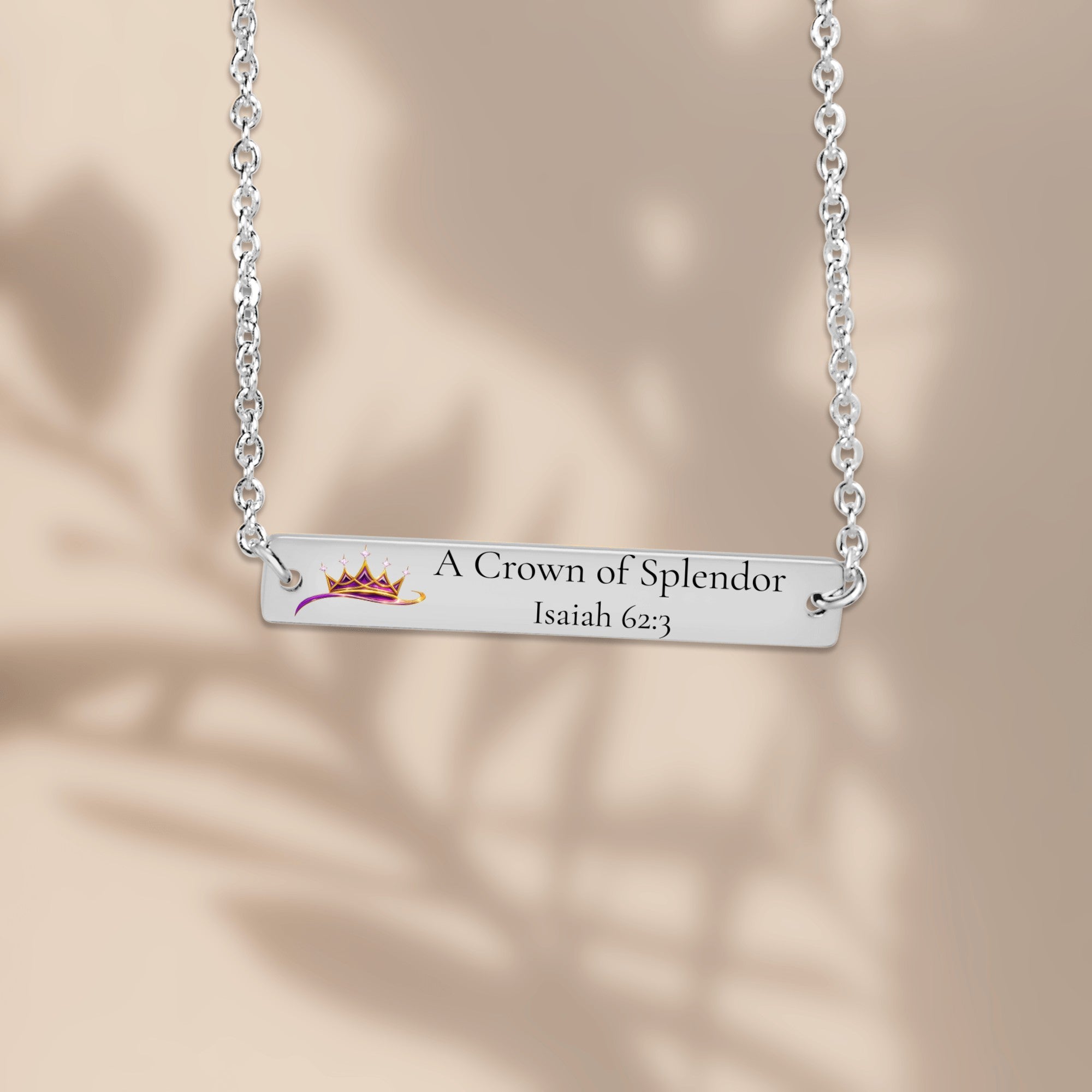 A Crown Of Splendor Horizontal Bar Necklace