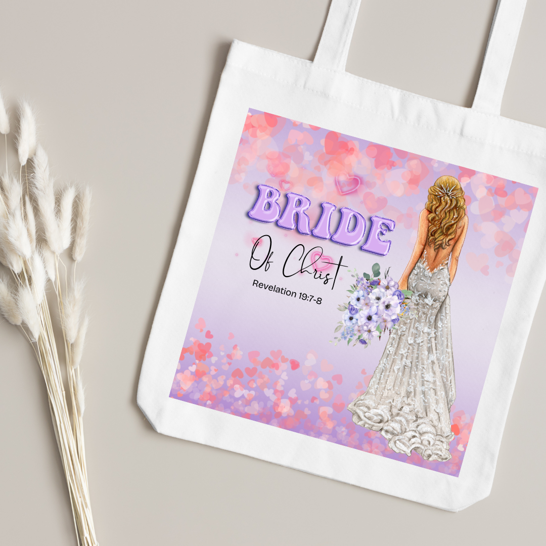 Bride Of Christ Tote Bag (Light Tone)