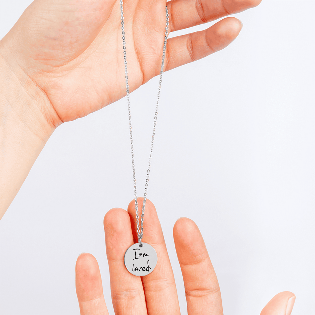 I Am Loved Affirmations Coin Necklace