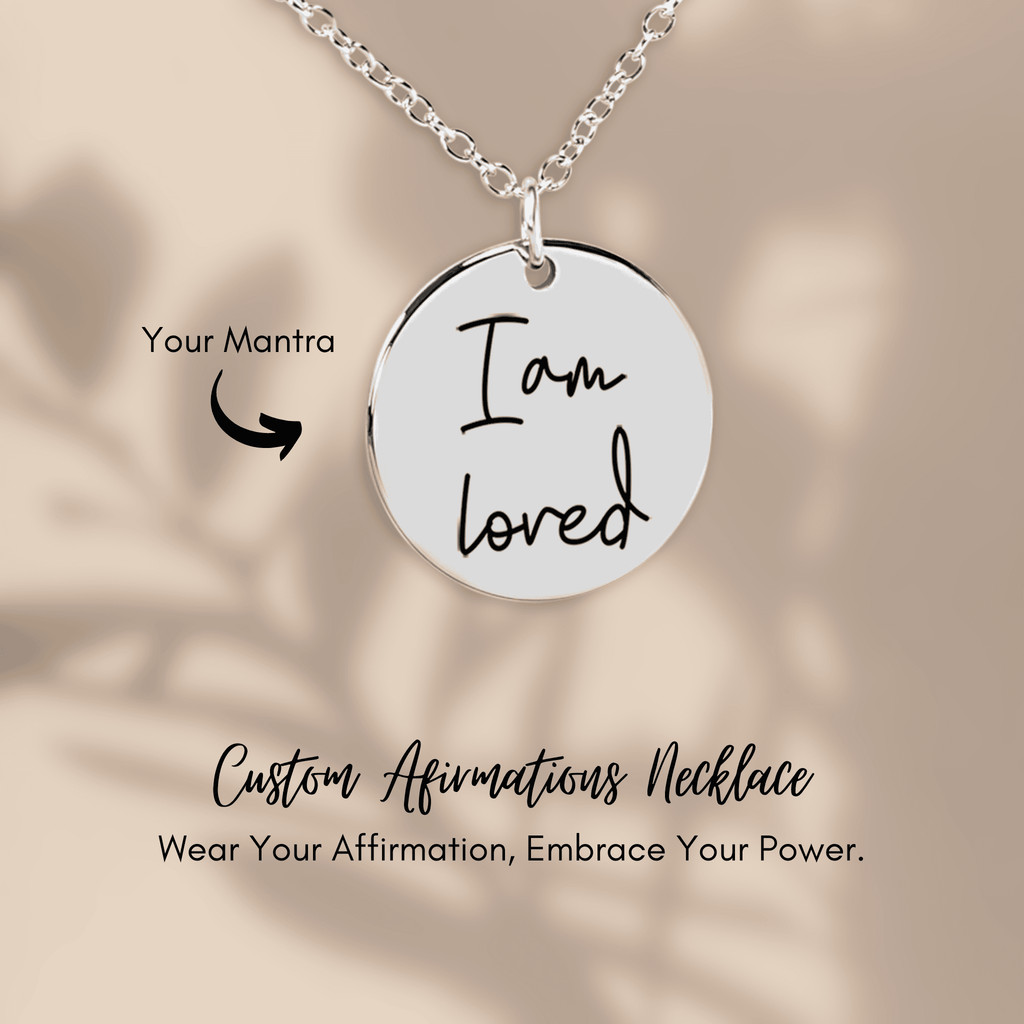 I Am Loved Affirmations Coin Necklace