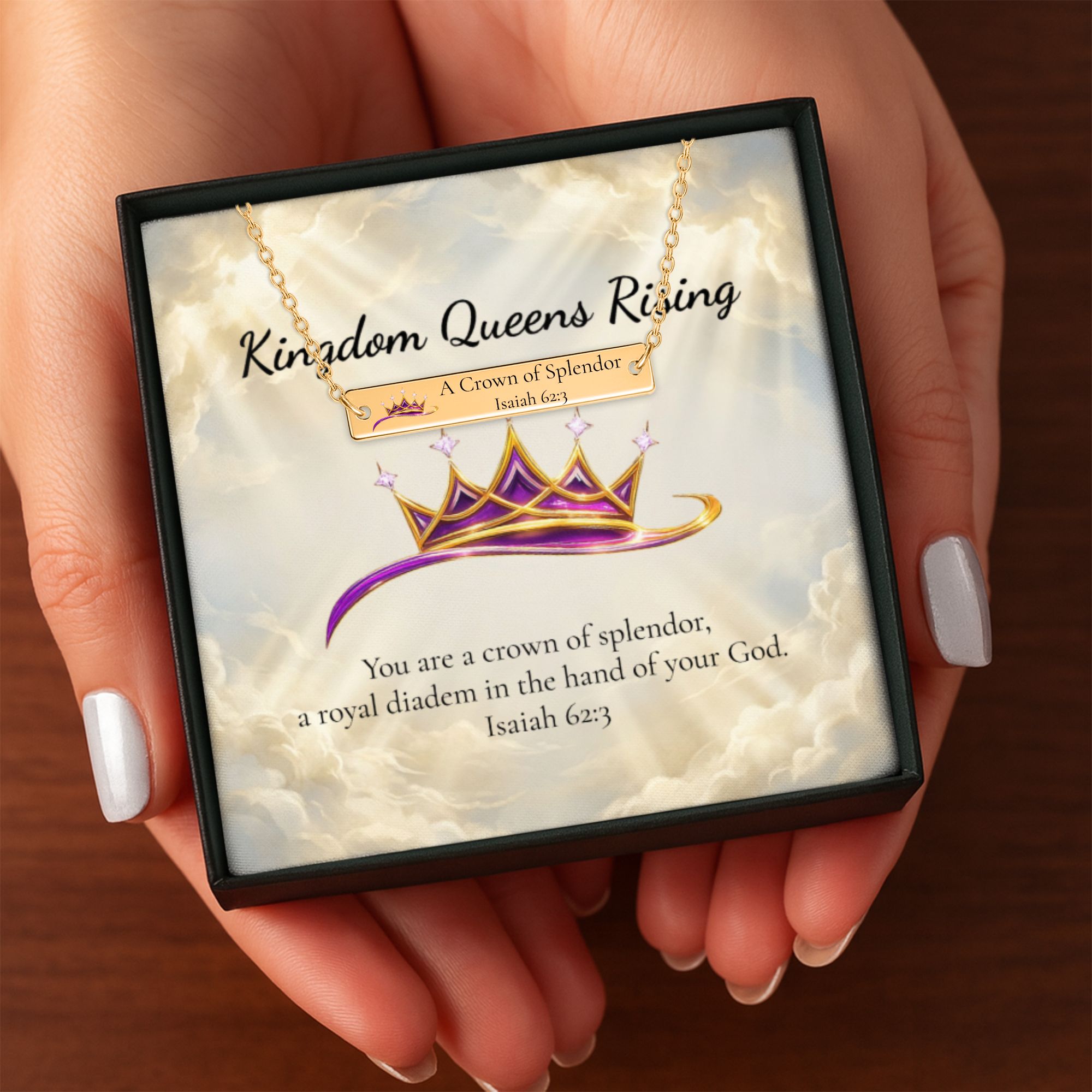 A Crown Of Splendor Horizontal Bar Necklace
