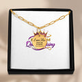 I am His Paperclip Coin Necklace