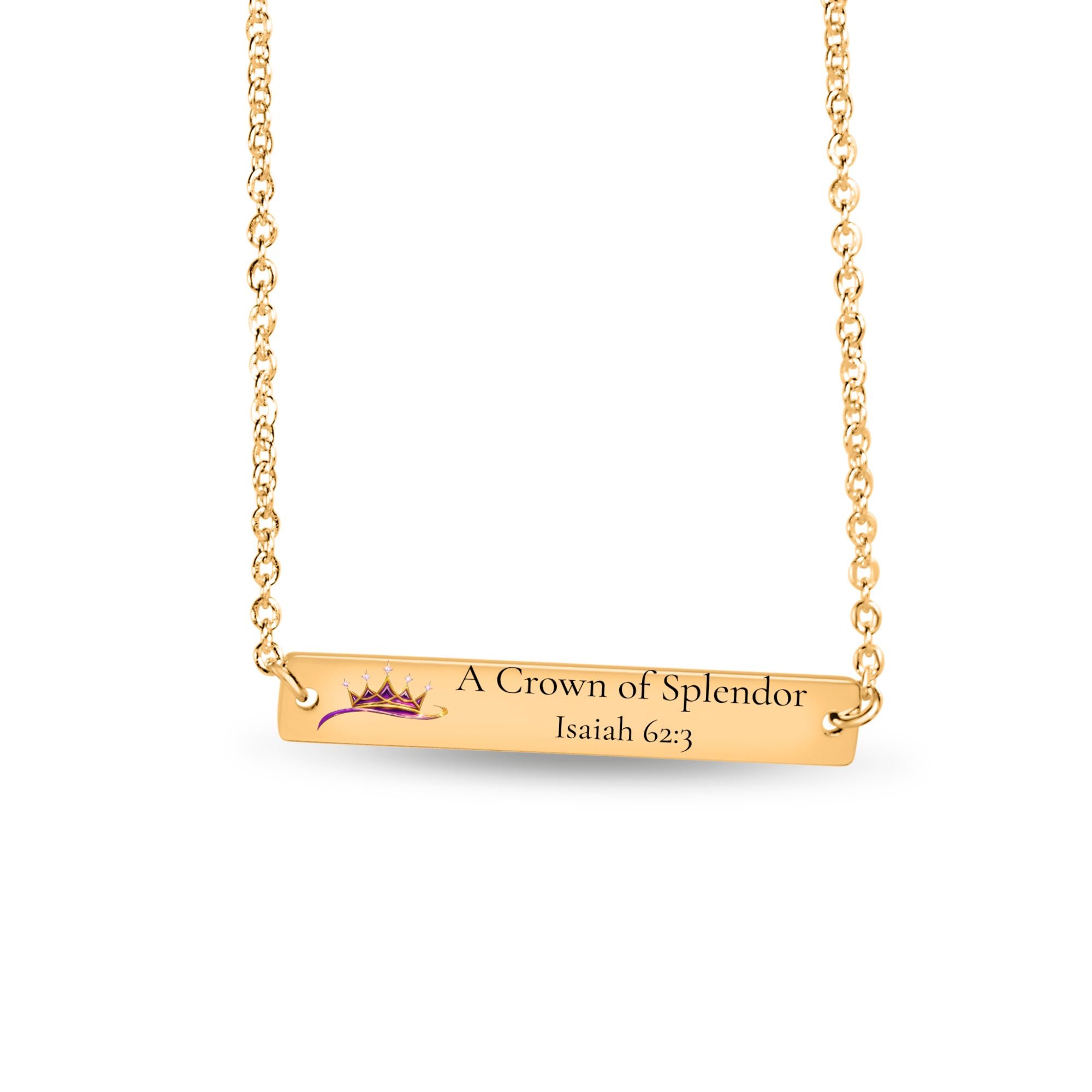 A Crown Of Splendor Horizontal Bar Necklace