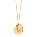 Daughter of The King Heart Necklace with Birthstone