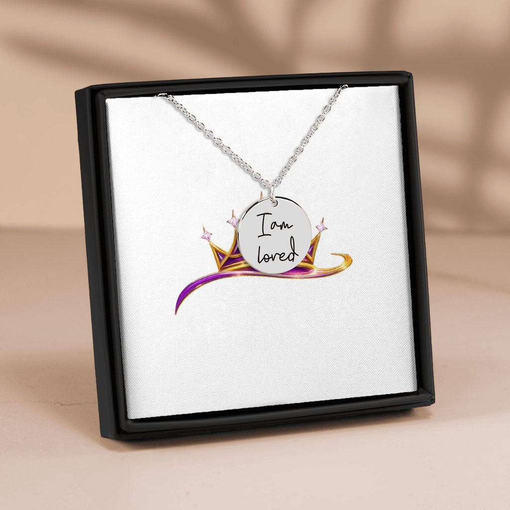 I Am Loved Affirmations Coin Necklace