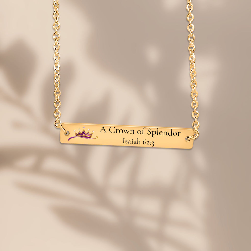 A Crown Of Splendor Horizontal Bar Necklace