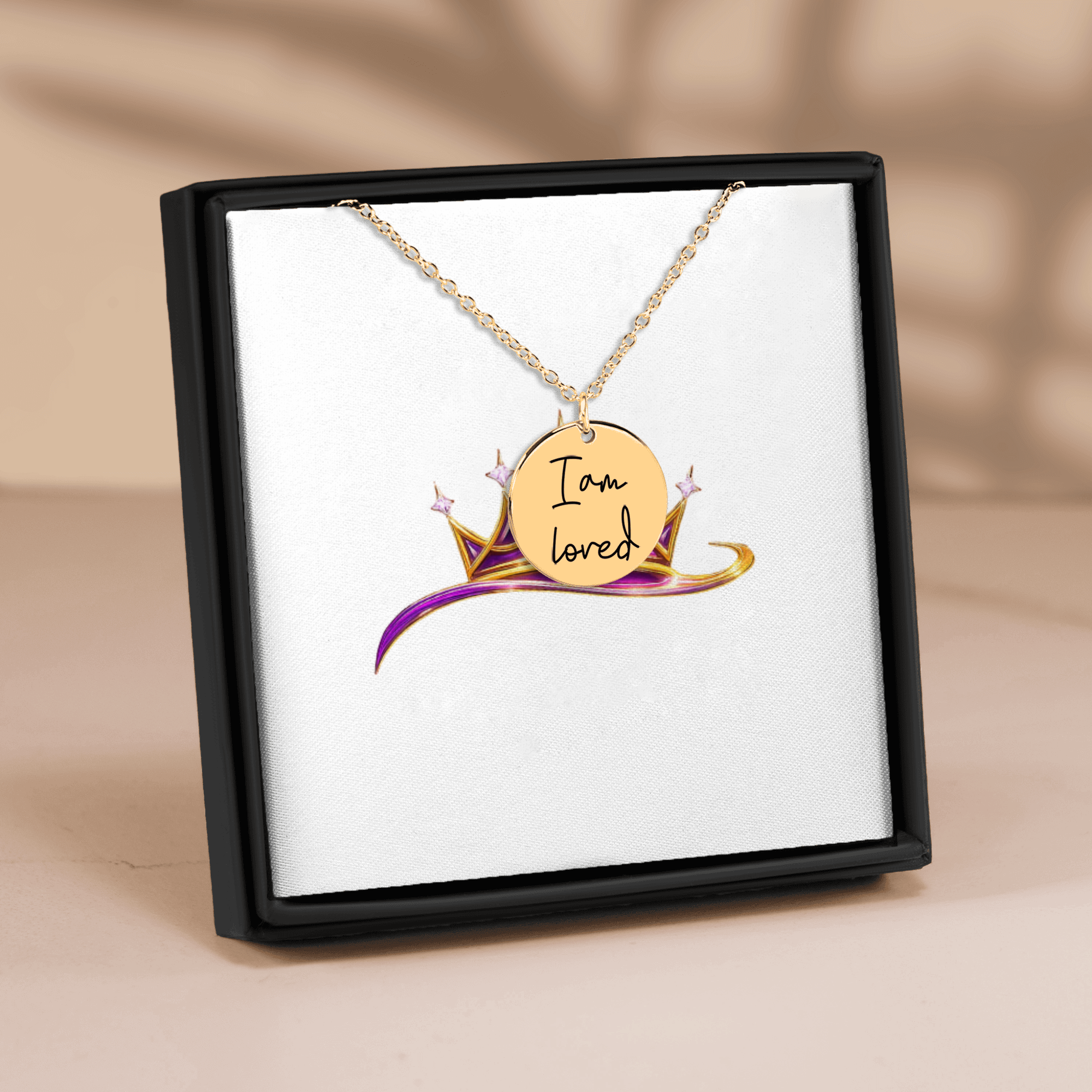 I Am Loved Affirmations Coin Necklace