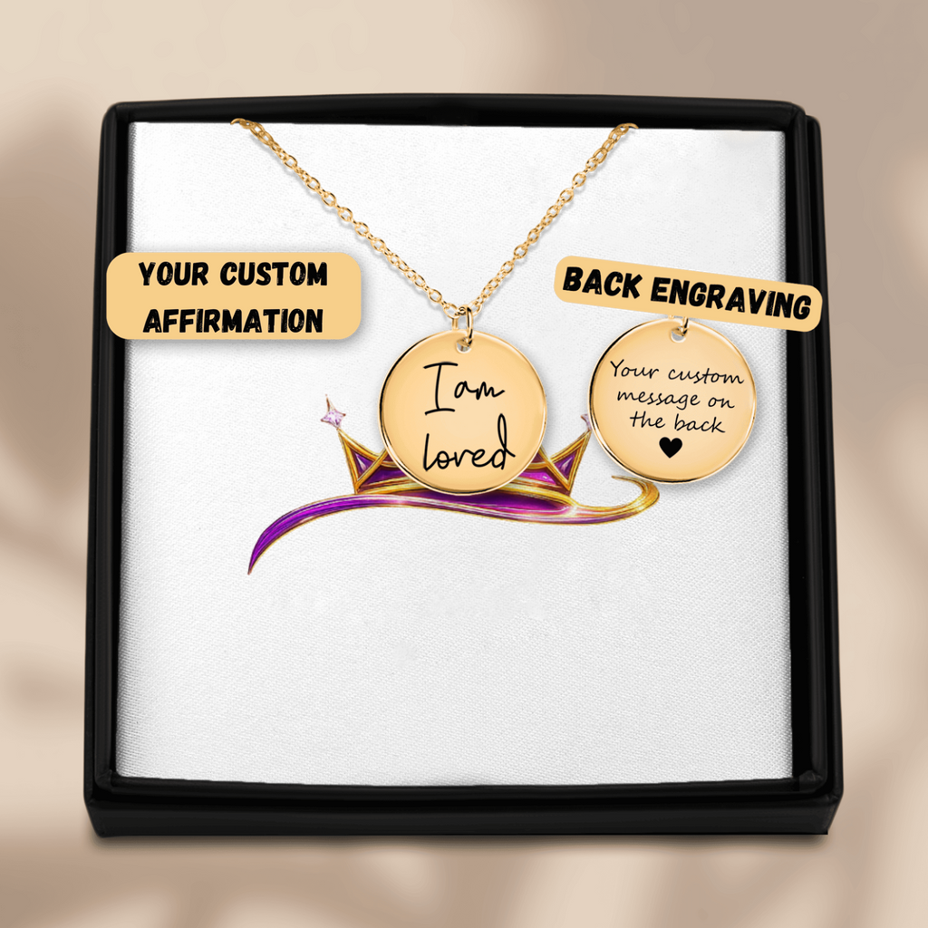 I Am Loved Affirmations Coin Necklace