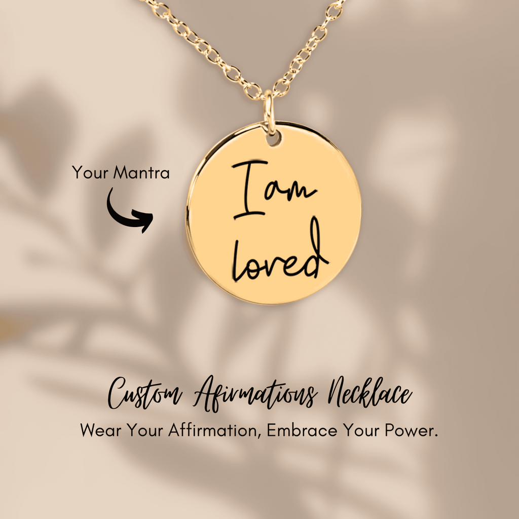 I Am Loved Affirmations Coin Necklace