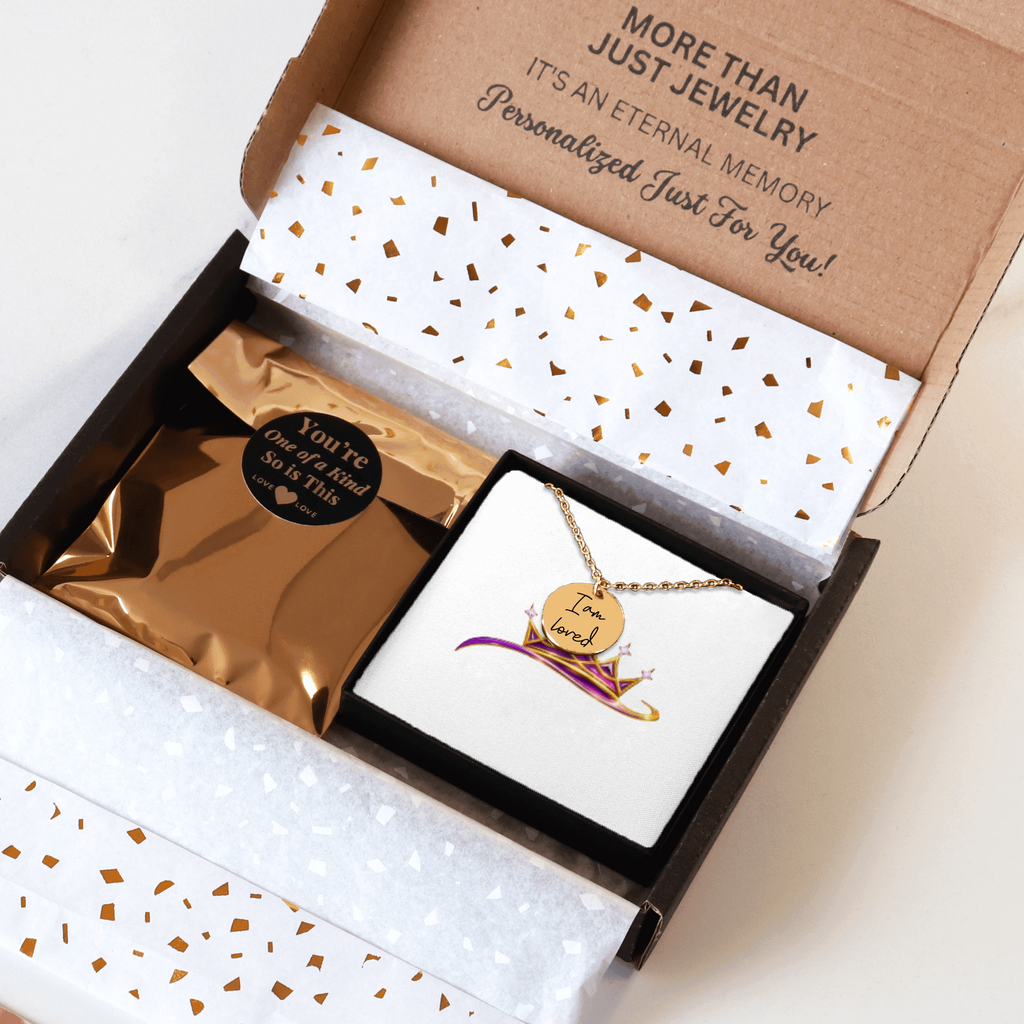 I Am Loved Affirmations Coin Necklace