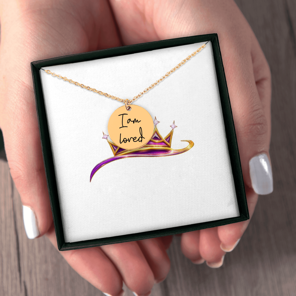 I Am Loved Affirmations Coin Necklace
