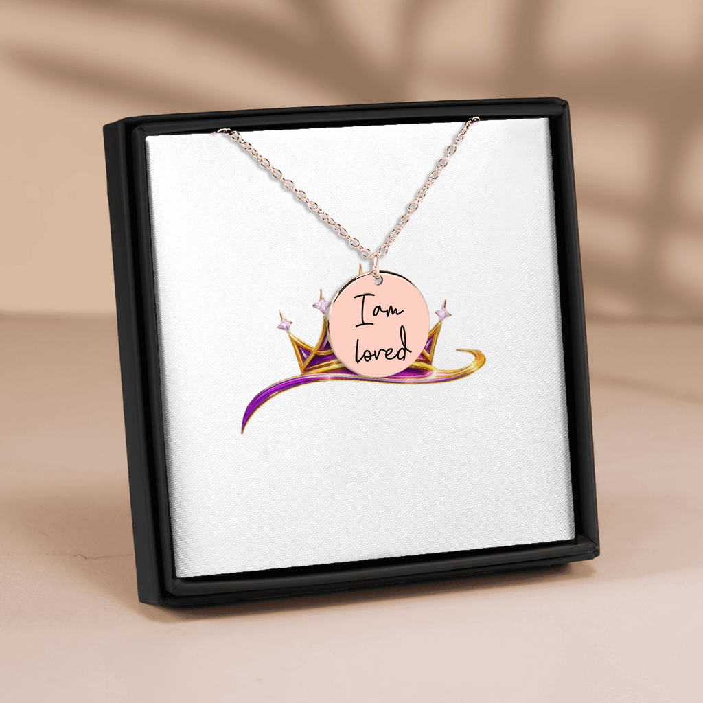 I Am Loved Affirmations Coin Necklace